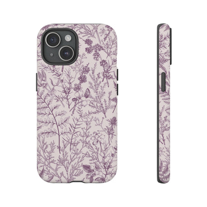 Plum Botanical Garden | Purple Floral Case