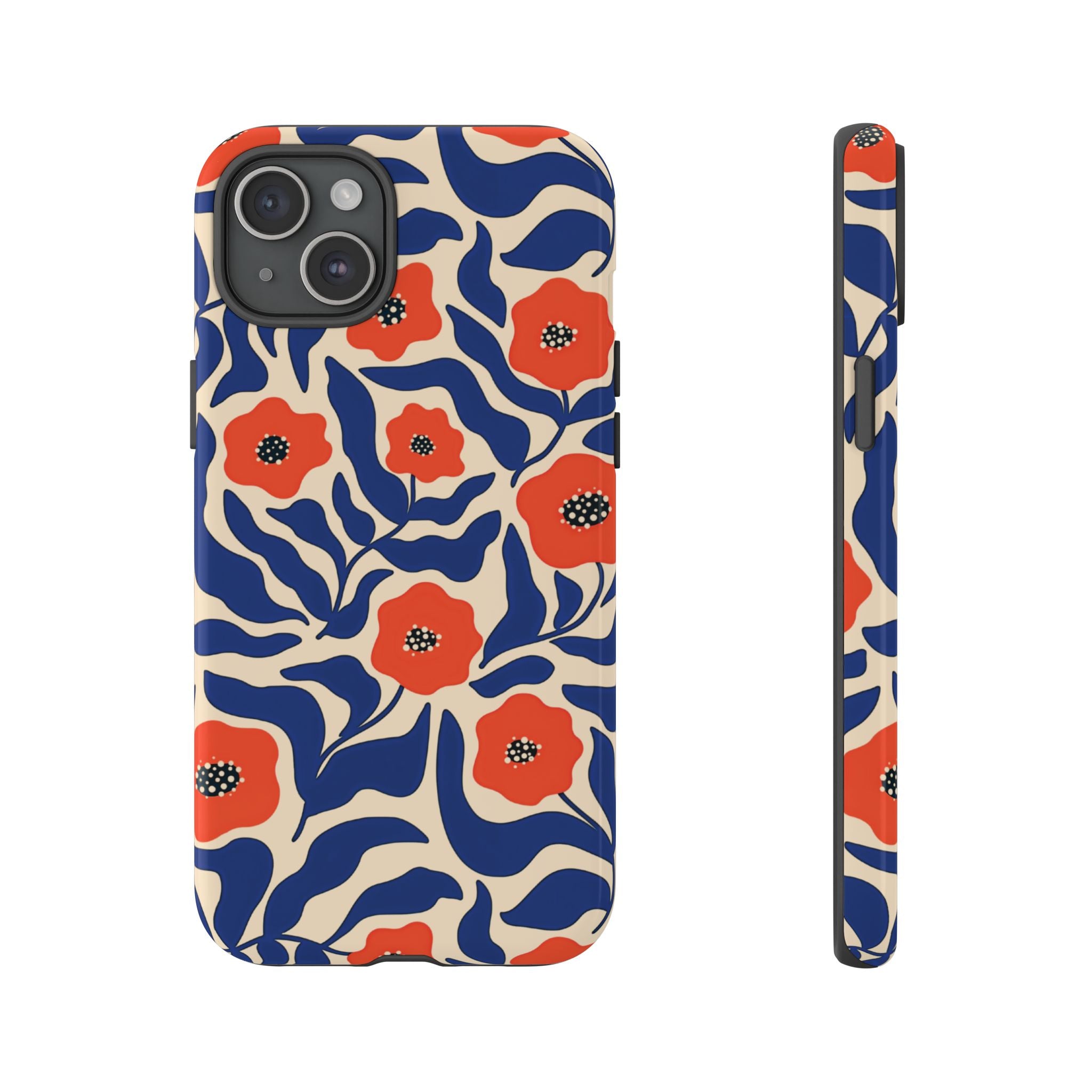 Indigo Poppy Phone Case