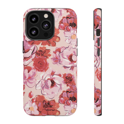 Charmed | Pink Painted Roses Case