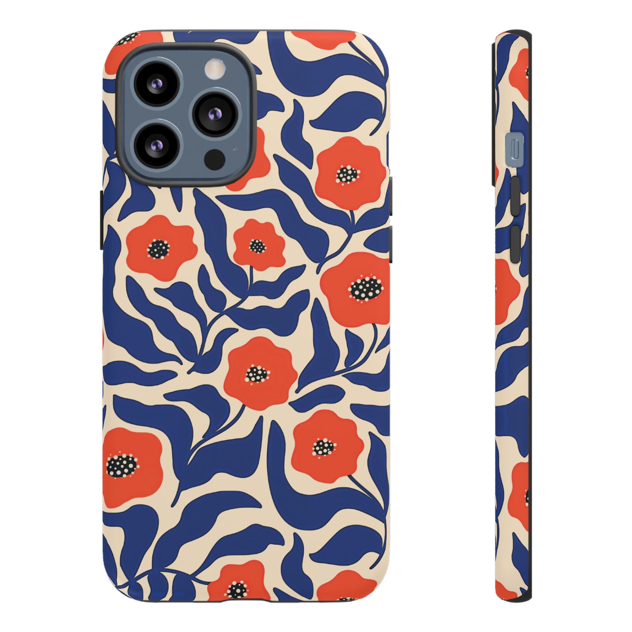 Indigo Poppy Phone Case