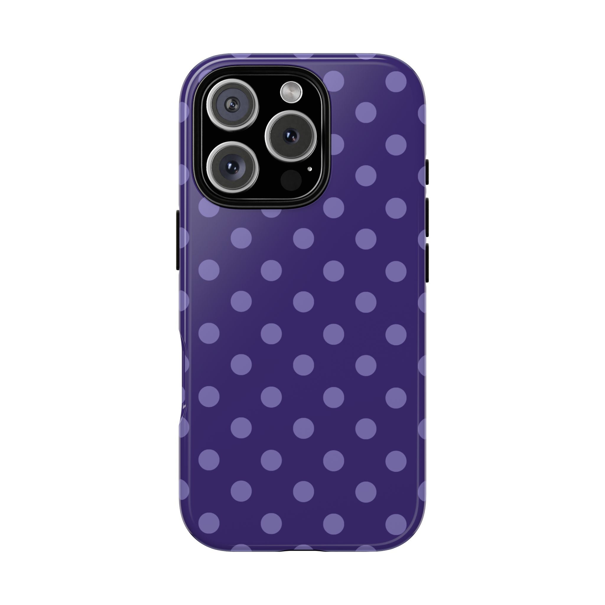 Plum Pop | Polka Dot iPhone Case