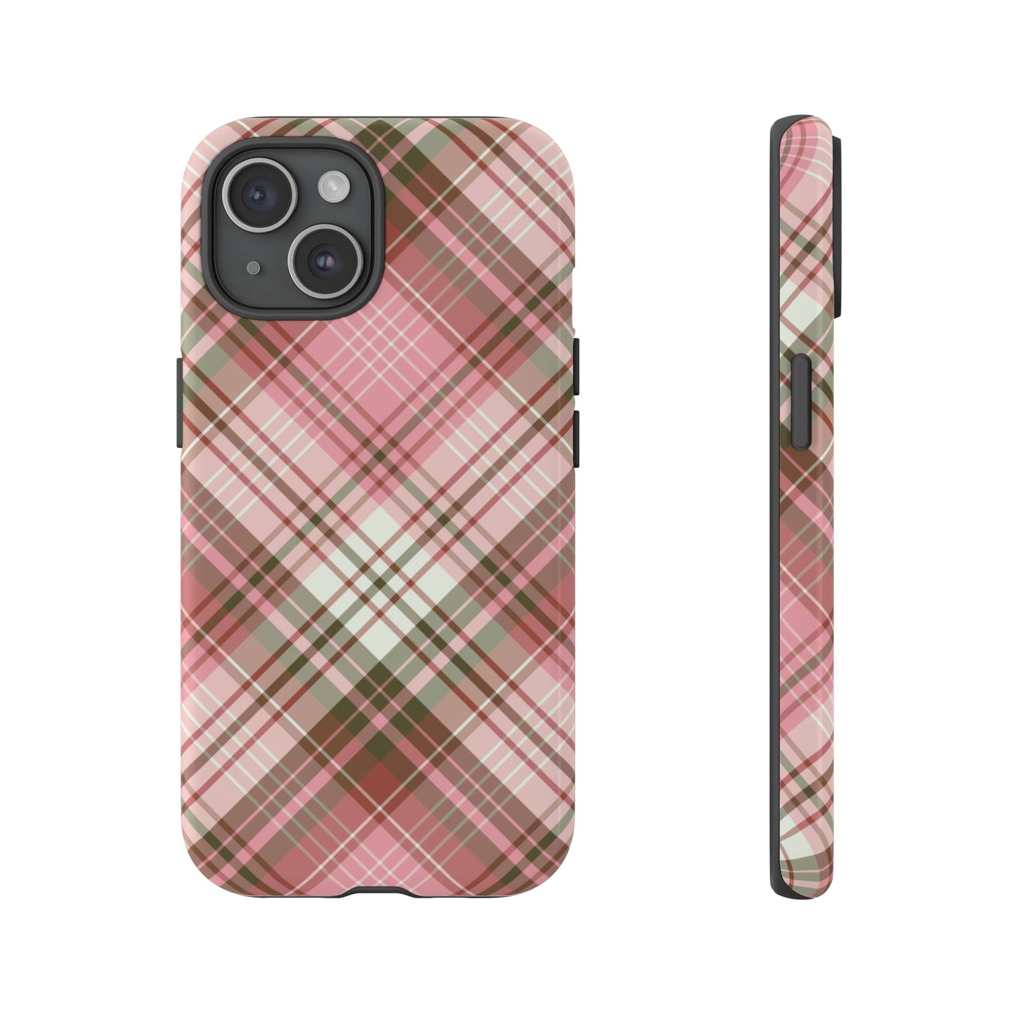 Posh | Preppy Pink Plaid iPhone Case