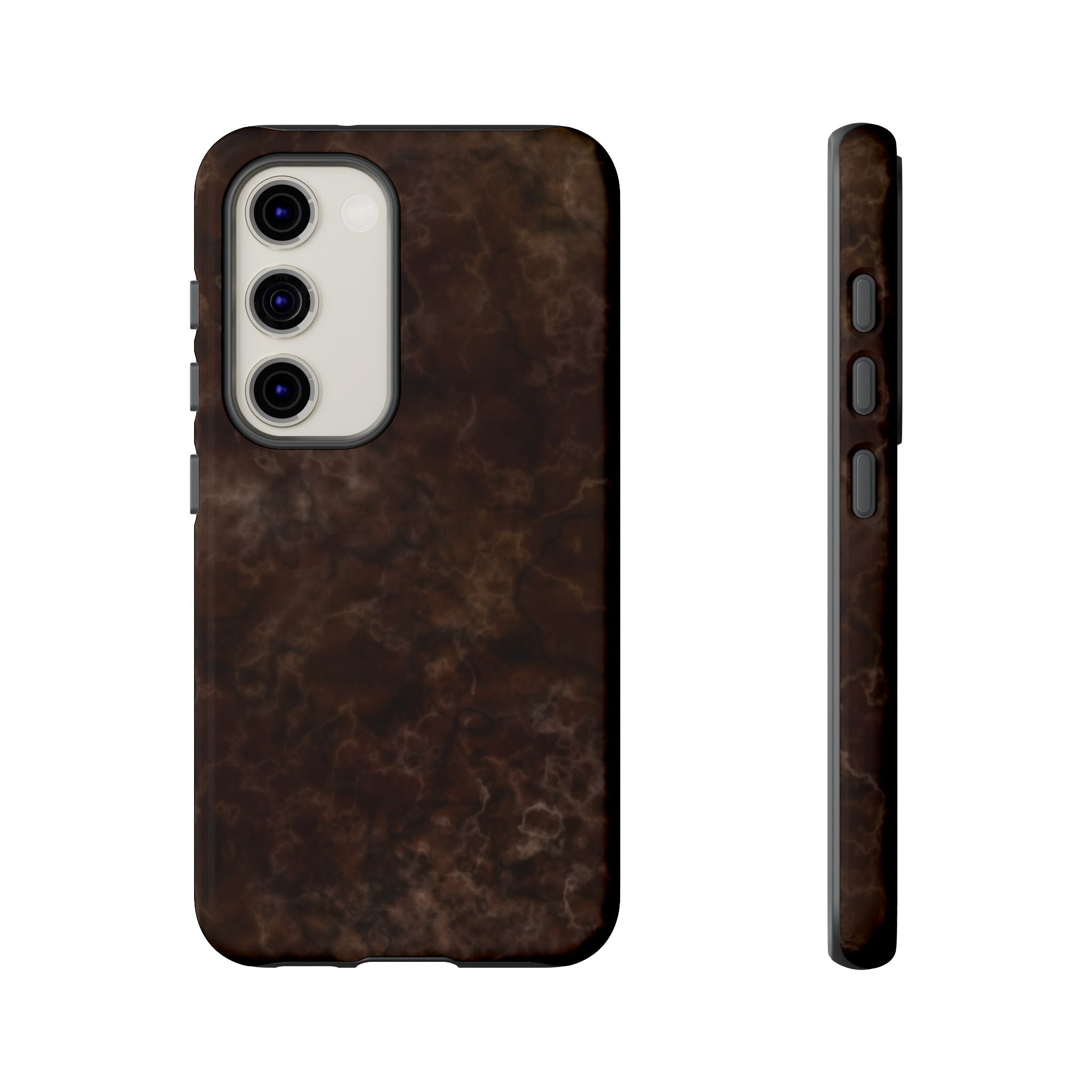 Espresso Brown Marbled Galaxy Case