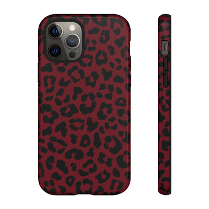 Gone Wild  | Red Leopard Print iPhone Case