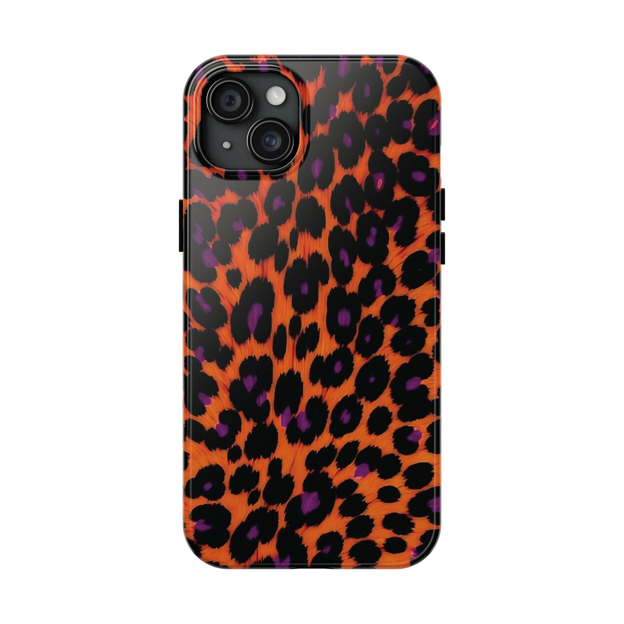 Orange Leopard Animal Print iPhone Case
