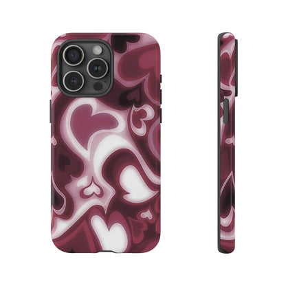 Funda para iPhone con corazones de ensueño | Corazones retro