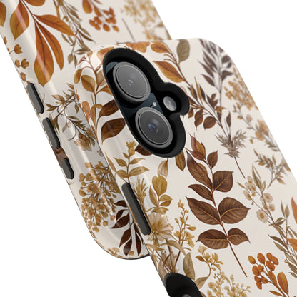 Autumn Botanical | Brown Floral MagSafe Case