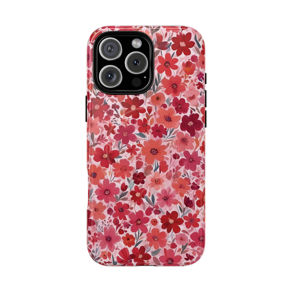 Think Pink Floral MagSafe Case