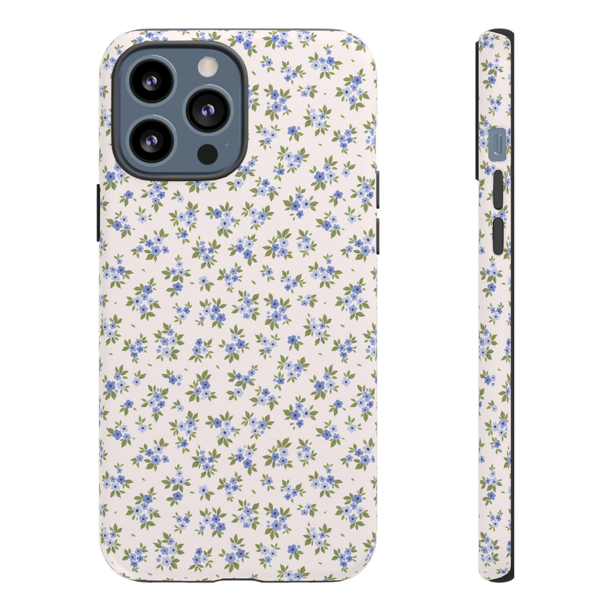 Love Notes | Blue Ditsy Floral iPhone Case