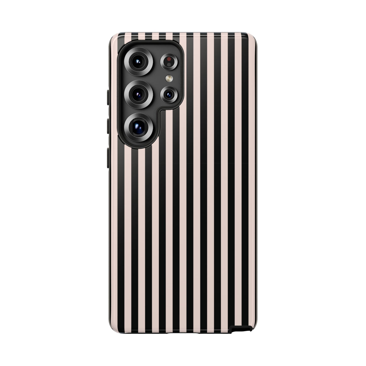 Stripe Tease | Pink & Black Striped Galaxy Case