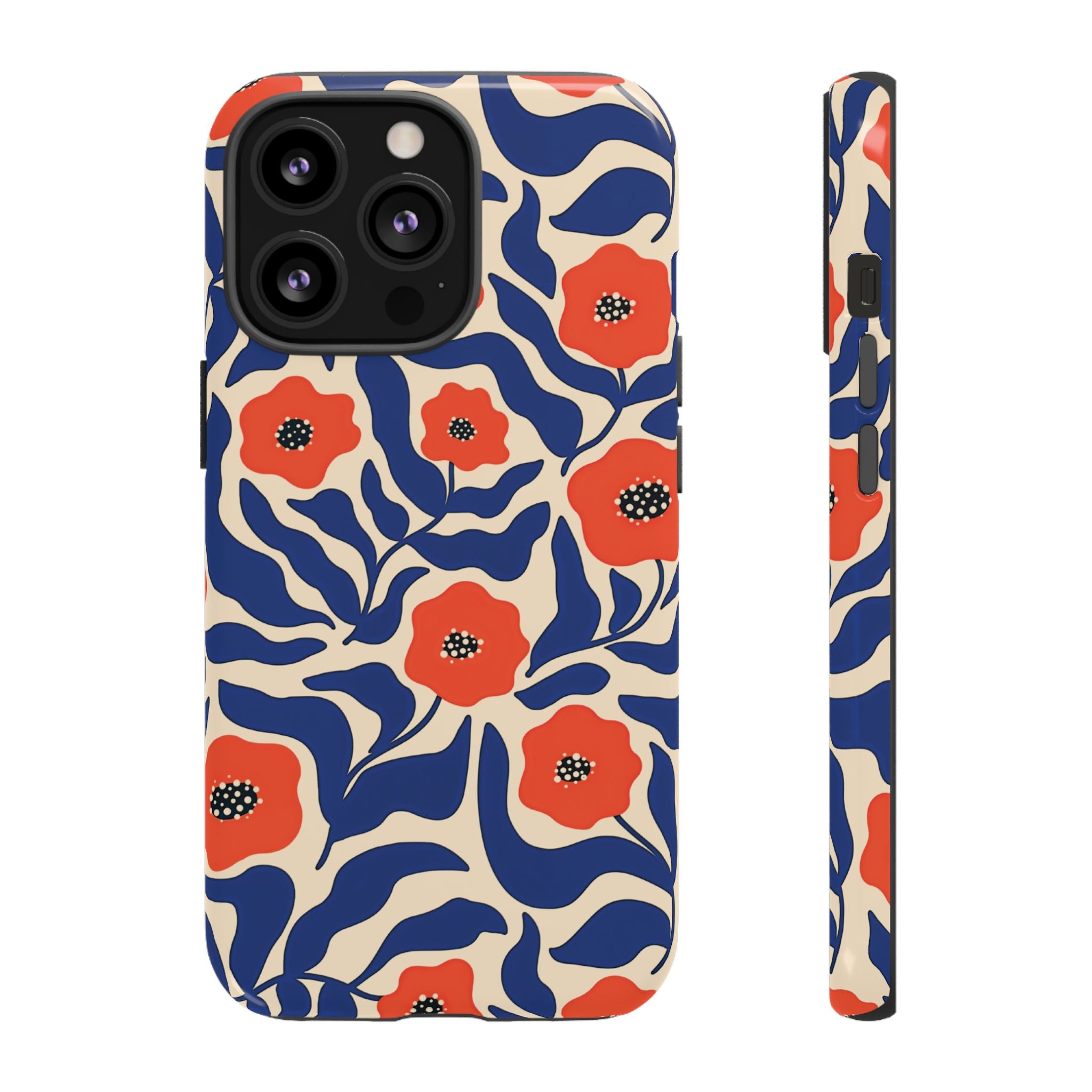 Indigo Poppy Phone Case