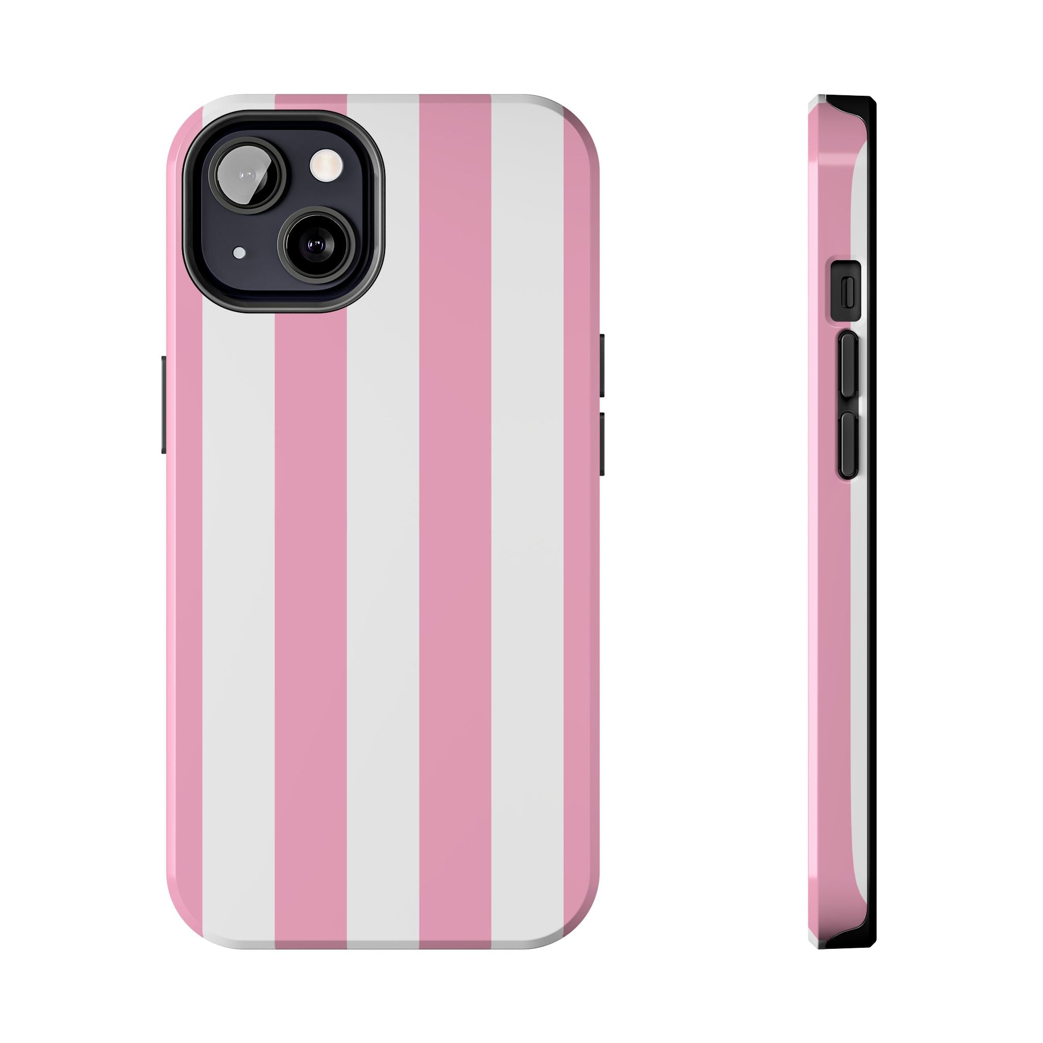 Pink Cabana Stripe iPhone Case