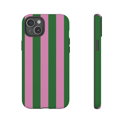 Retro Stripe | Pink & Green Y2K Case