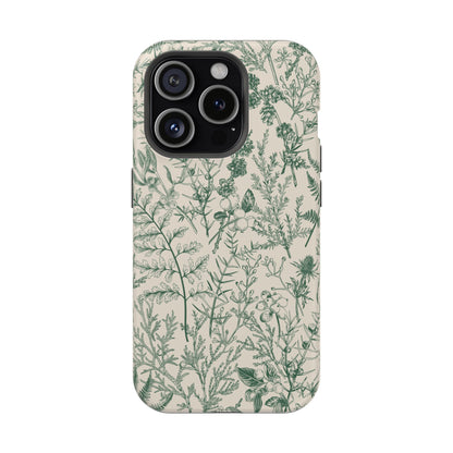 Sage Botanical | Green Floral MagSafe Case