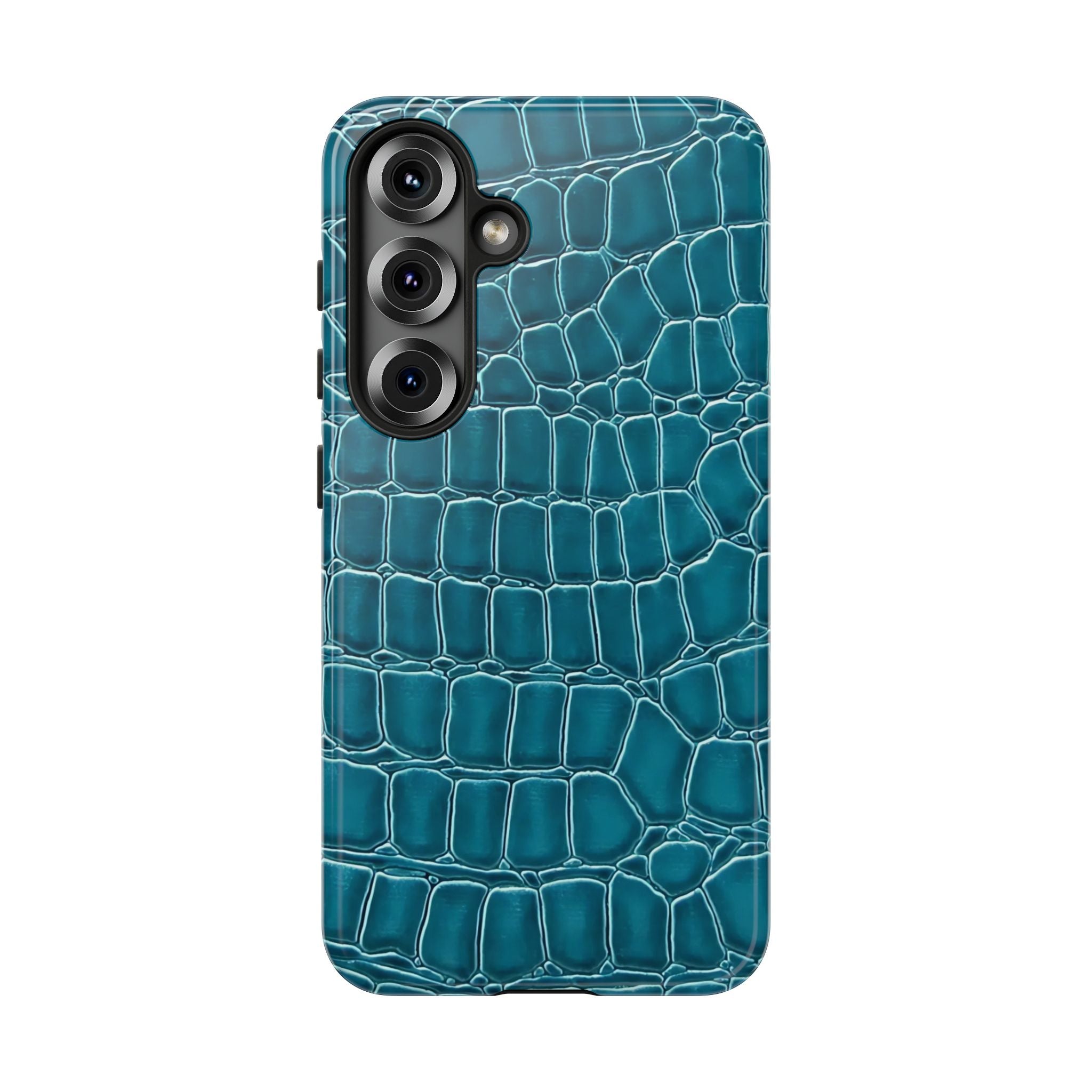 Teal Croc Galaxy Case