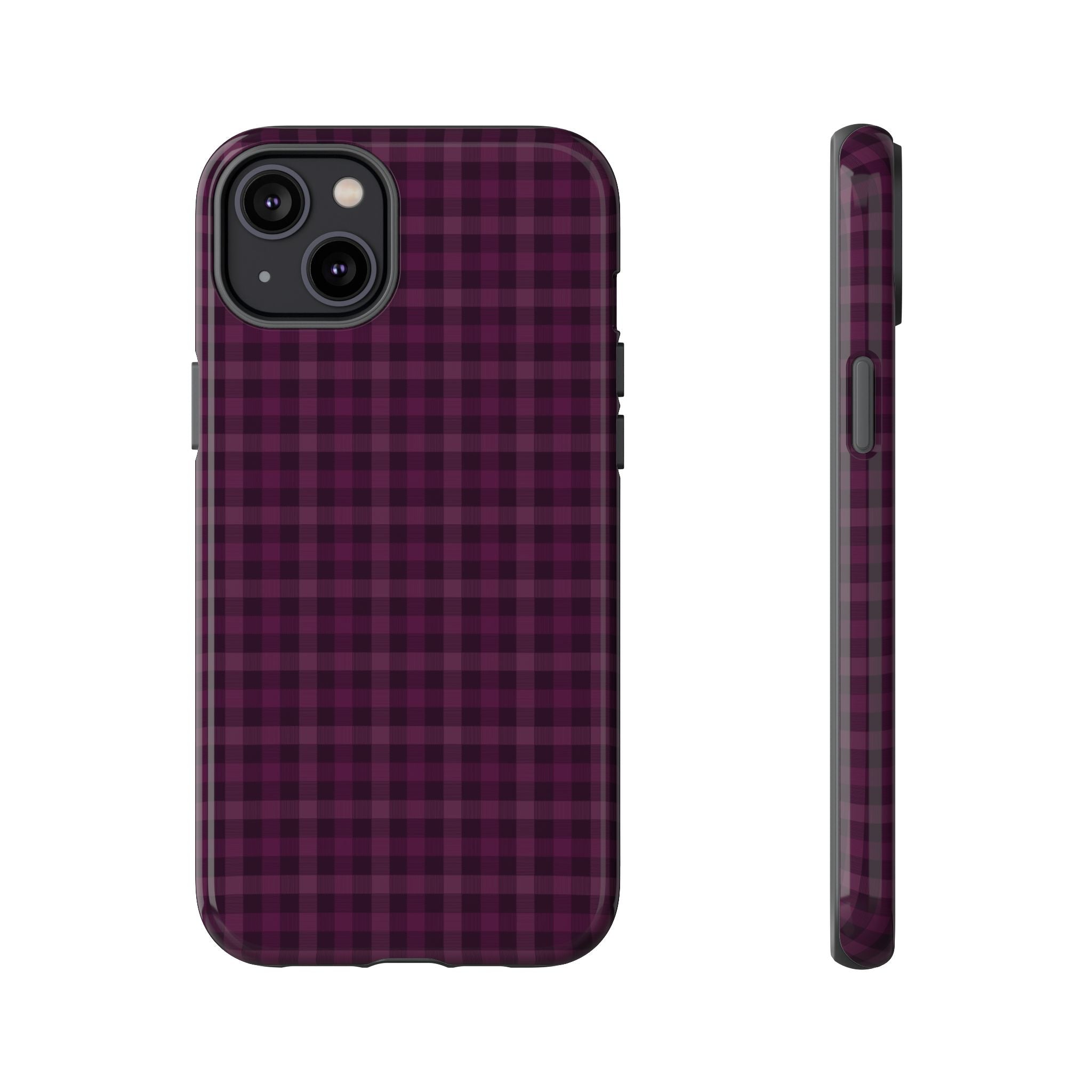 Plum Crush | Purple Plaid iPhone Case