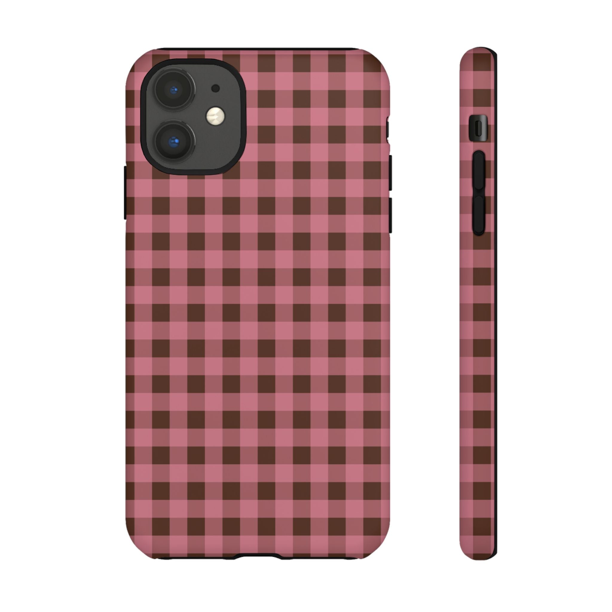 Rosy Gingham Phone Case