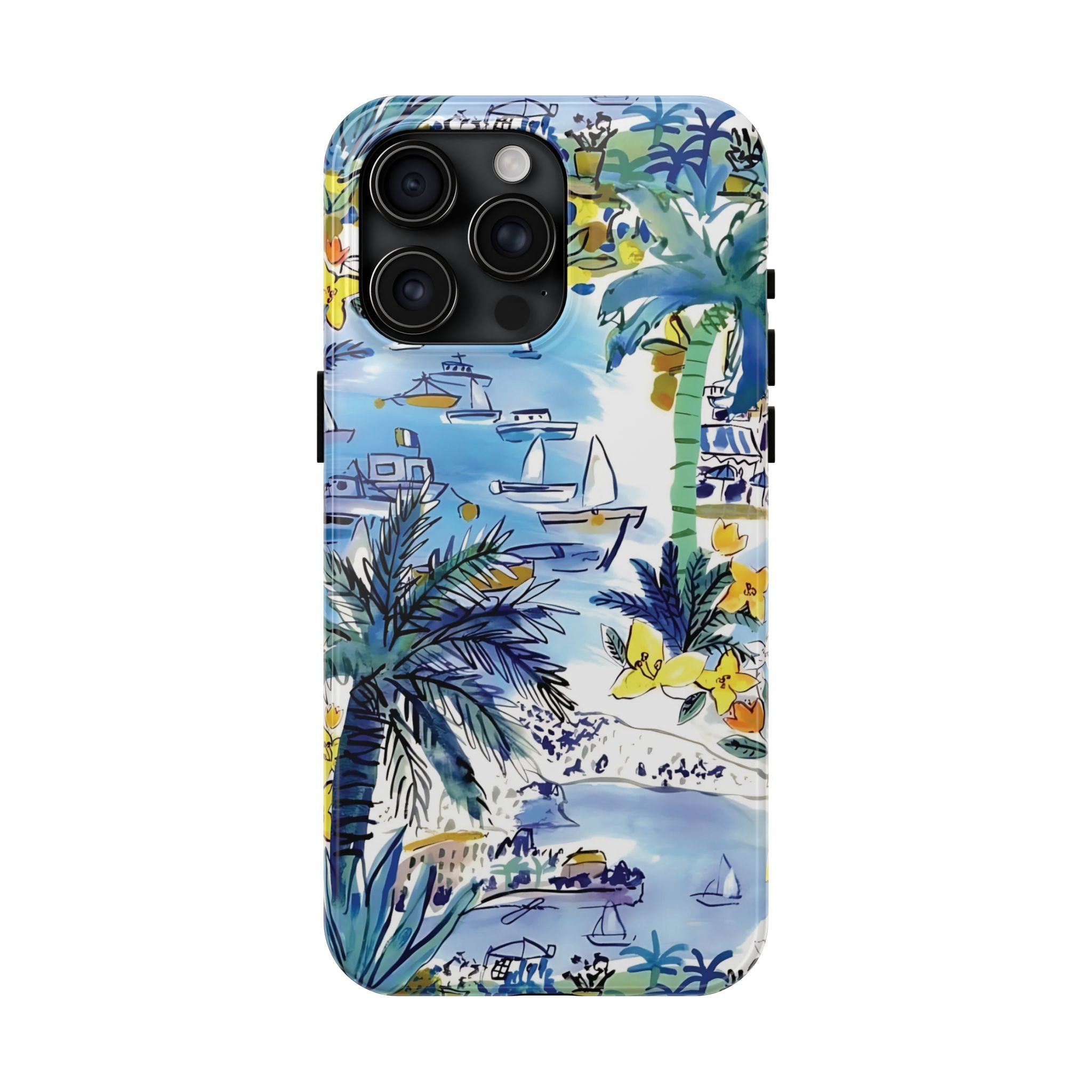 Island Life Watercolor iPhone Case