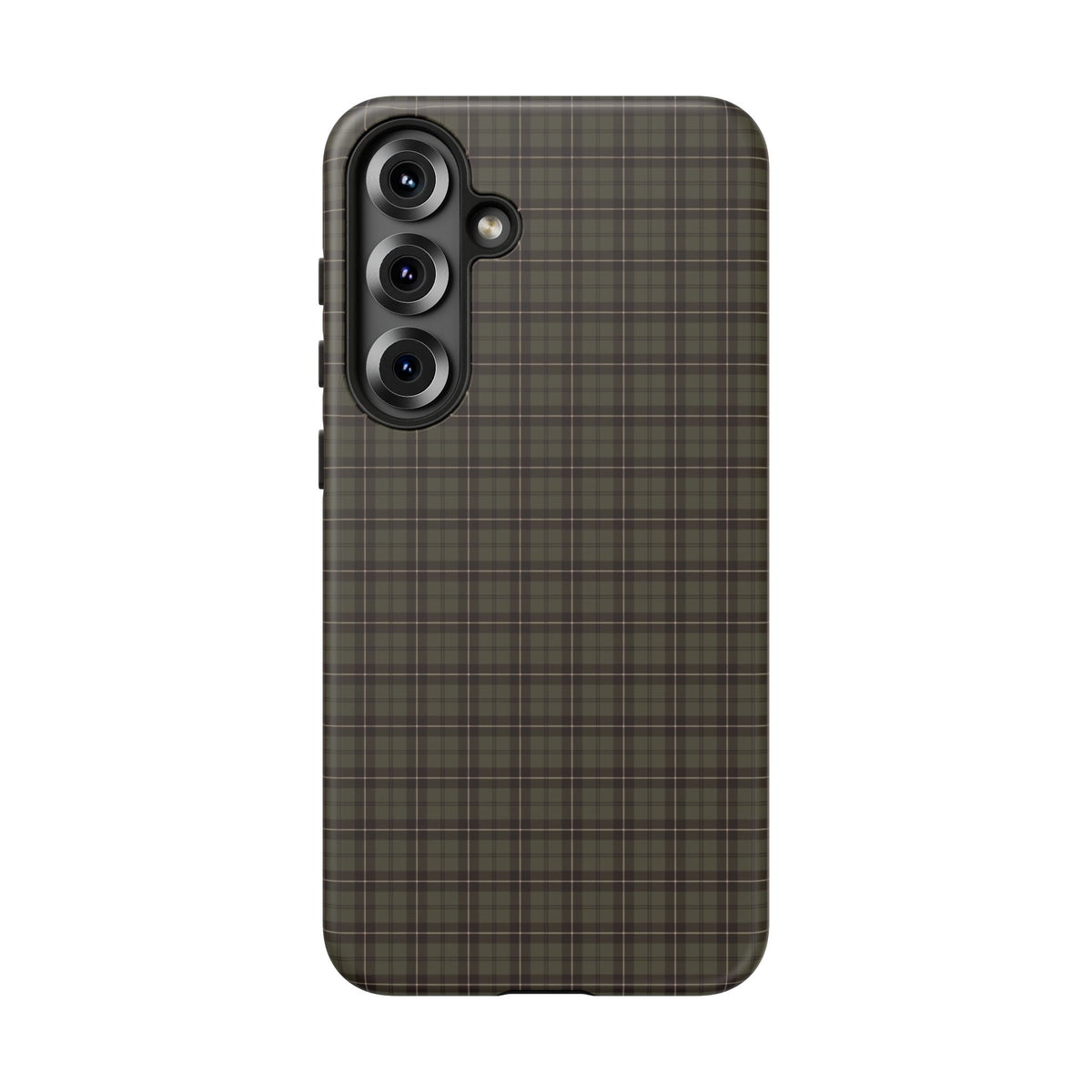 Highland Plaid | Olive Green Tartan Galaxy Case