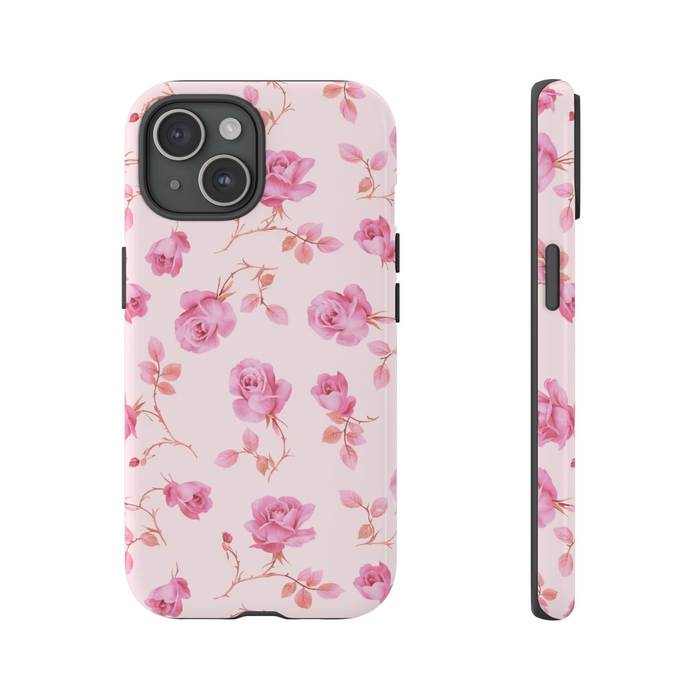 Coque iPhone à motif floral rose | Coquette