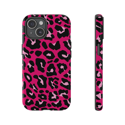 Fierce | Pink Leopard Print iPhone Case