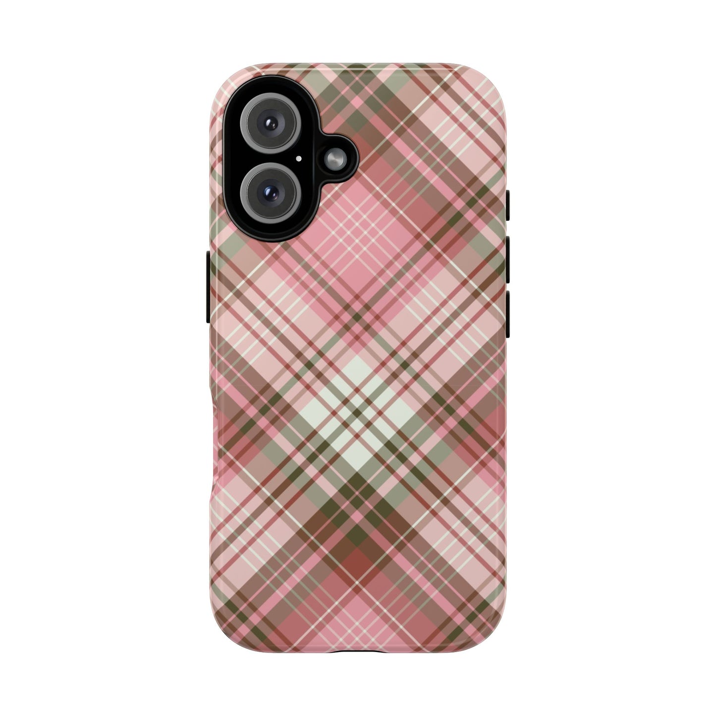 Posh | Preppy Pink Plaid iPhone Case