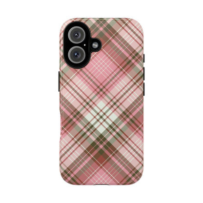 Posh | Preppy Pink Plaid iPhone Case