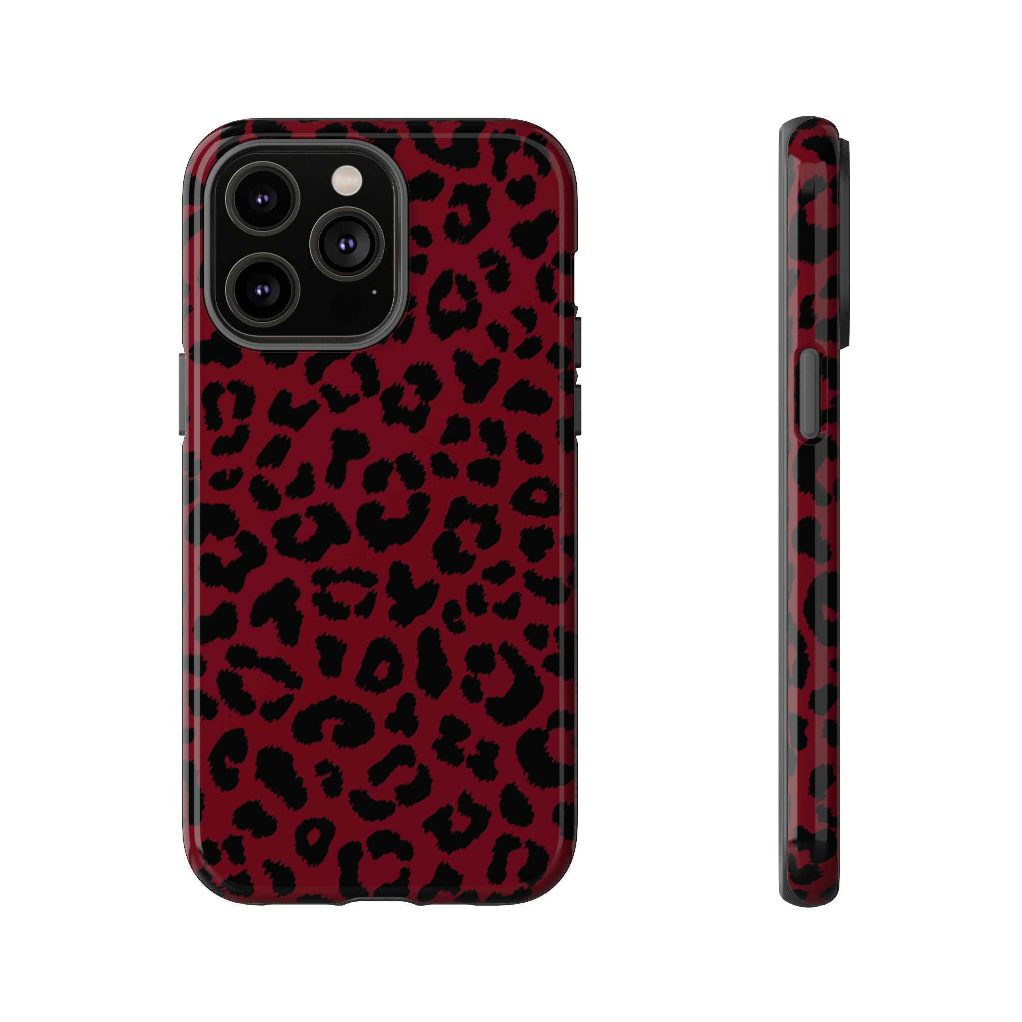 Gone Wild | Funda para iPhone con estampado de leopardo rojo