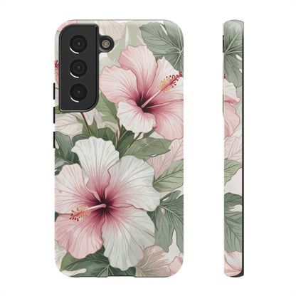 Island Hopping | Green & Pink Tropical Floral Case