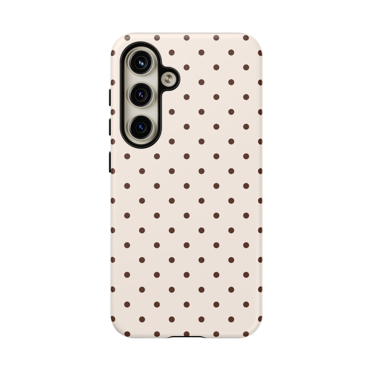 Vanilla Bean | Brown & Ivory Polka Dot Galaxy Case