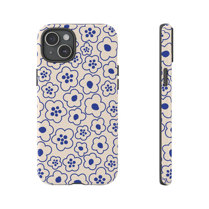 Blossom | Blue Retro Flower Case