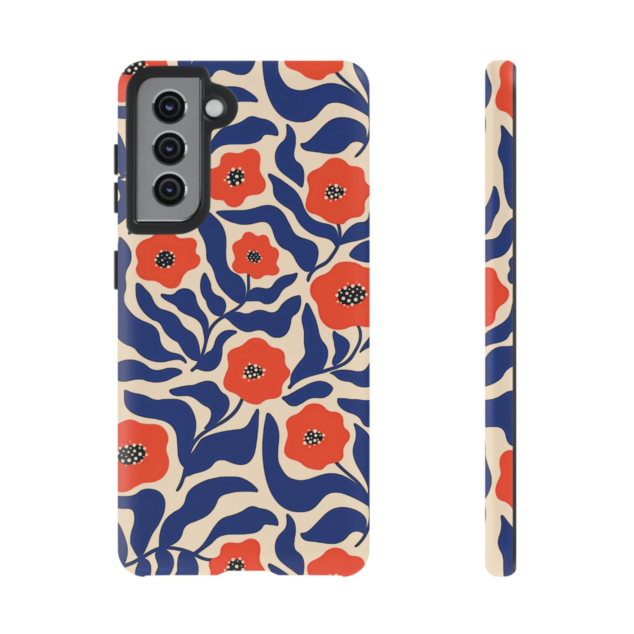 Indigo Poppy Phone Case