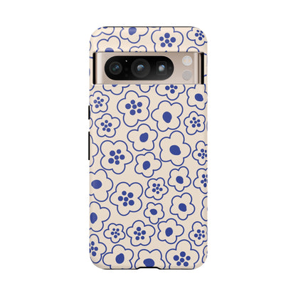 Blossom | Blue Retro Flower Case