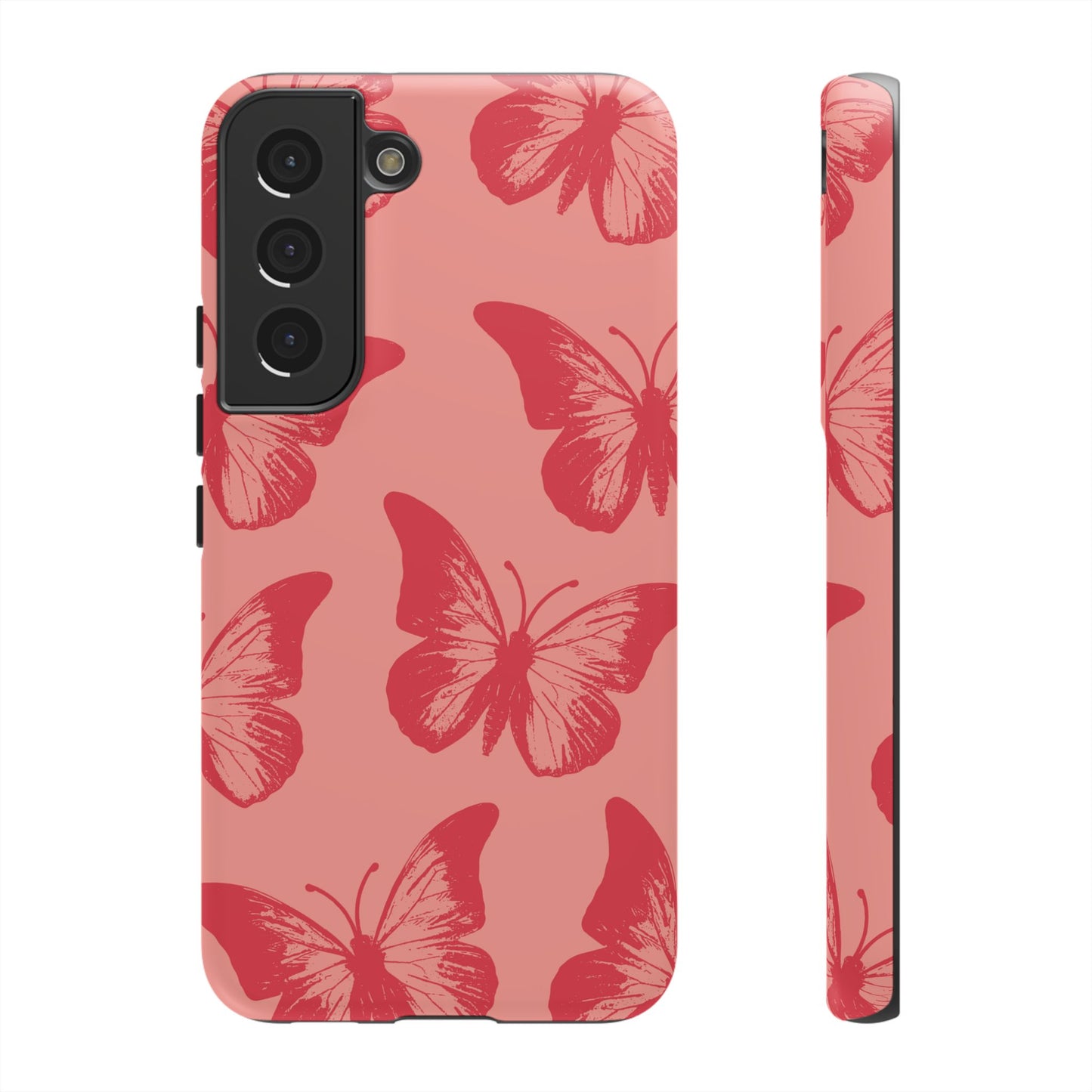 Social Butterfly | Peachy-Pink Butterfly Case