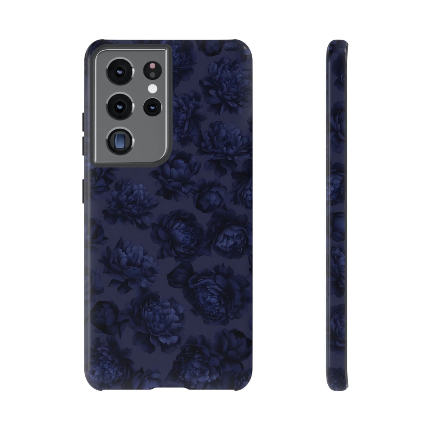 Moody Blues | Étui Galaxy à motif floral bleu foncé