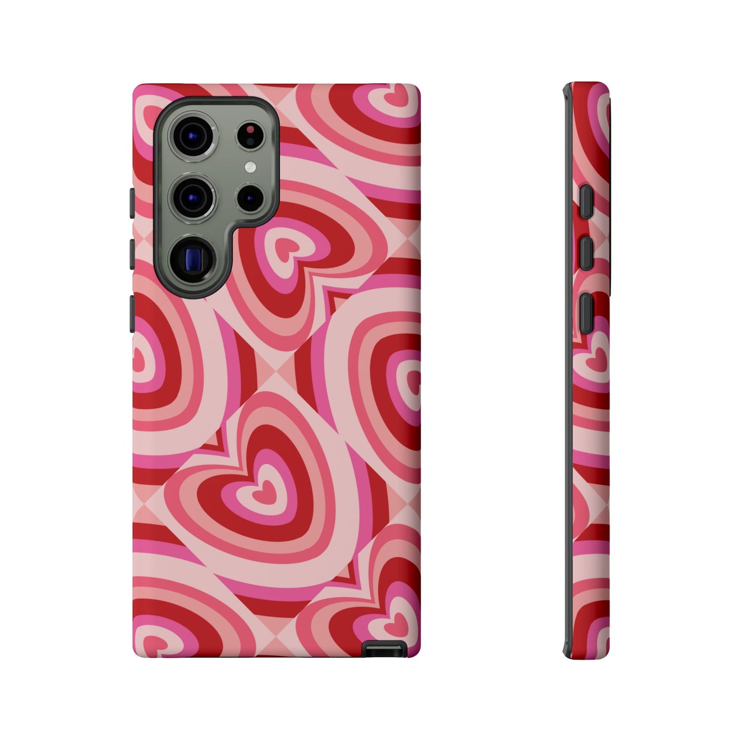 Hearts Squared | Pink Retro Heart Case