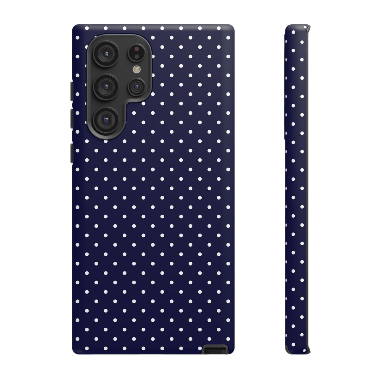 Dotty Chic | Navy Blue Polka Dot Galaxy Case