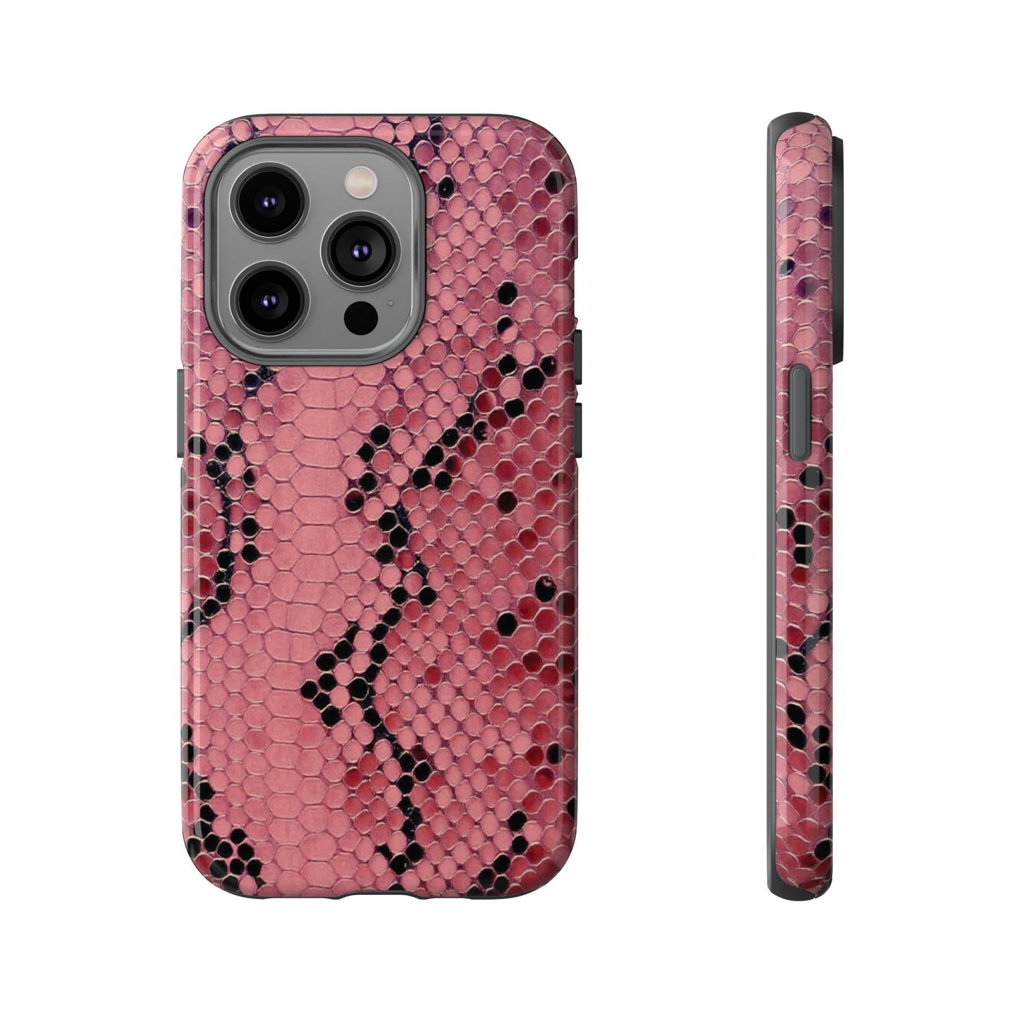 Python rose | Coque iPhone à imprimé serpent