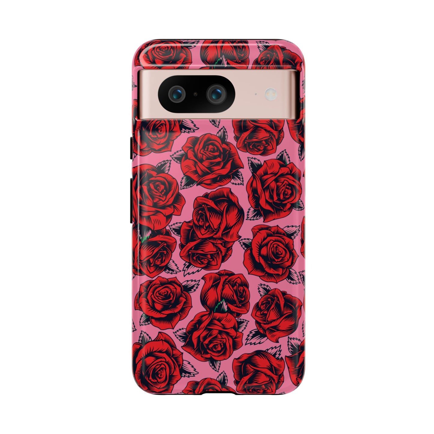 Love Story | Red & Pink Pop Art Rose Floral Case