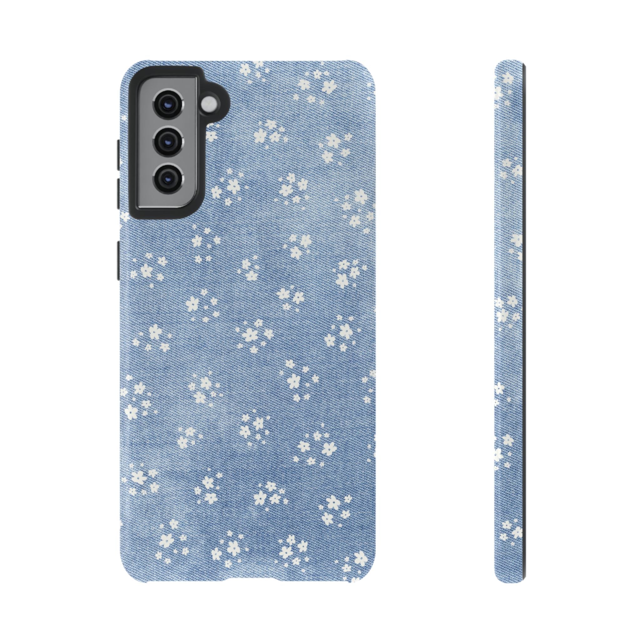 Denim Daisy Phone Case