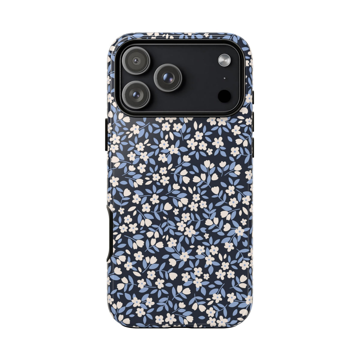 Ditsy Darling | Navy Blue Floral iPhone Case