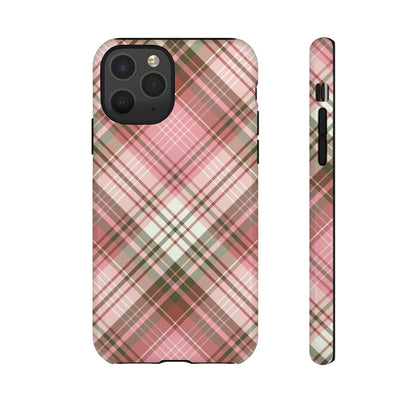 Posh | Preppy Pink Plaid iPhone Case