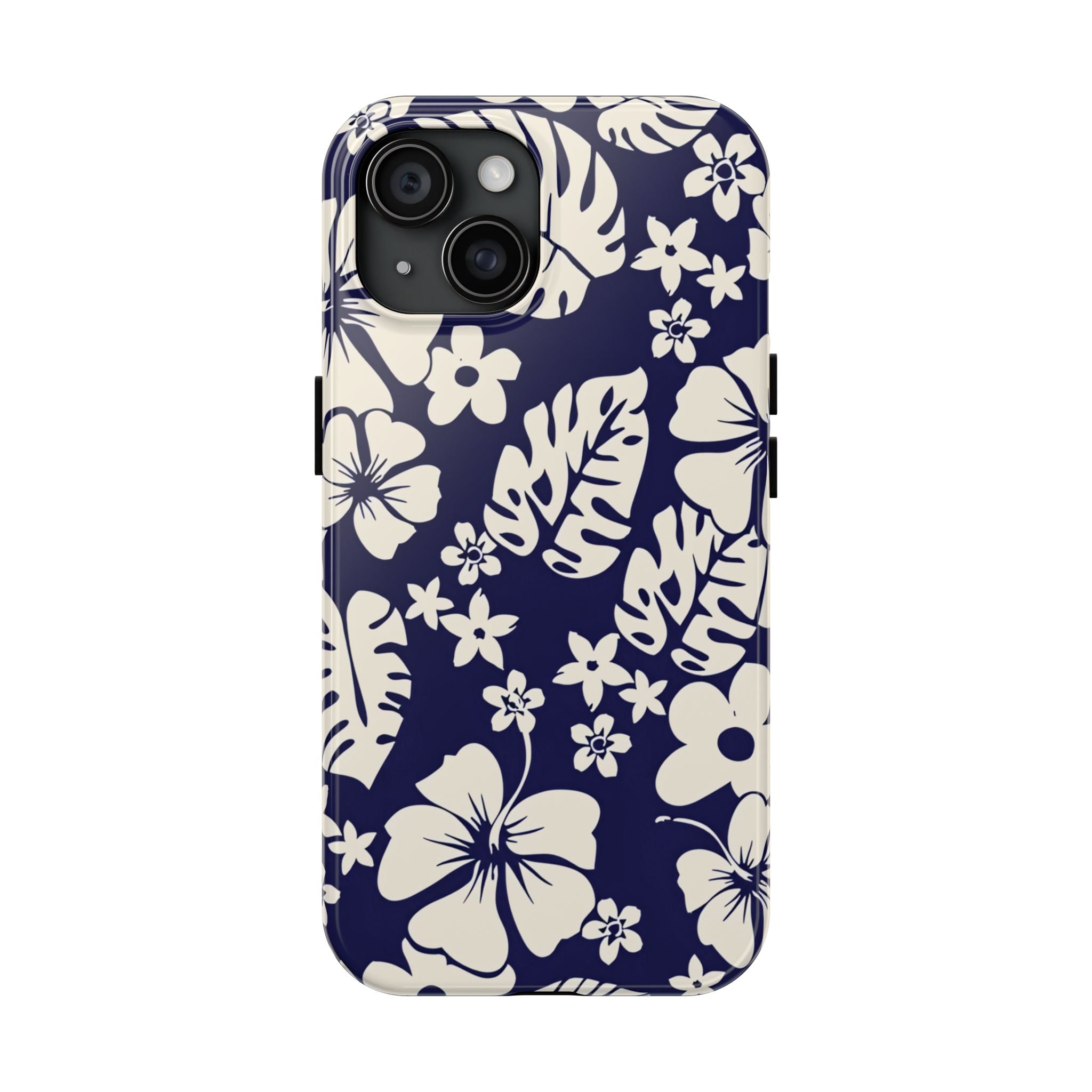 Tiki Beach Blue Floral iPhone Case