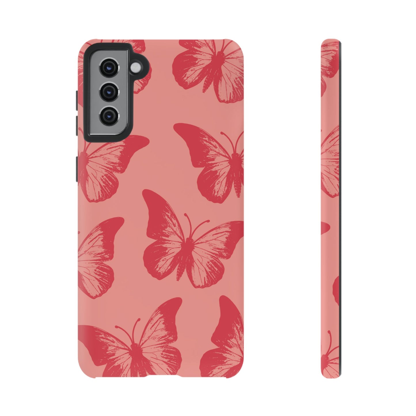 Social Butterfly | Peachy-Pink Butterfly Case