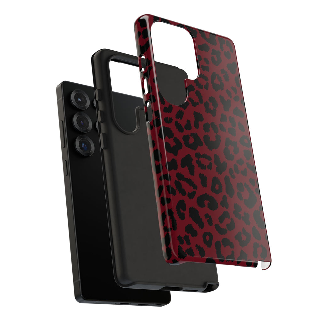 After Dark | Red Leopard Galaxy Case