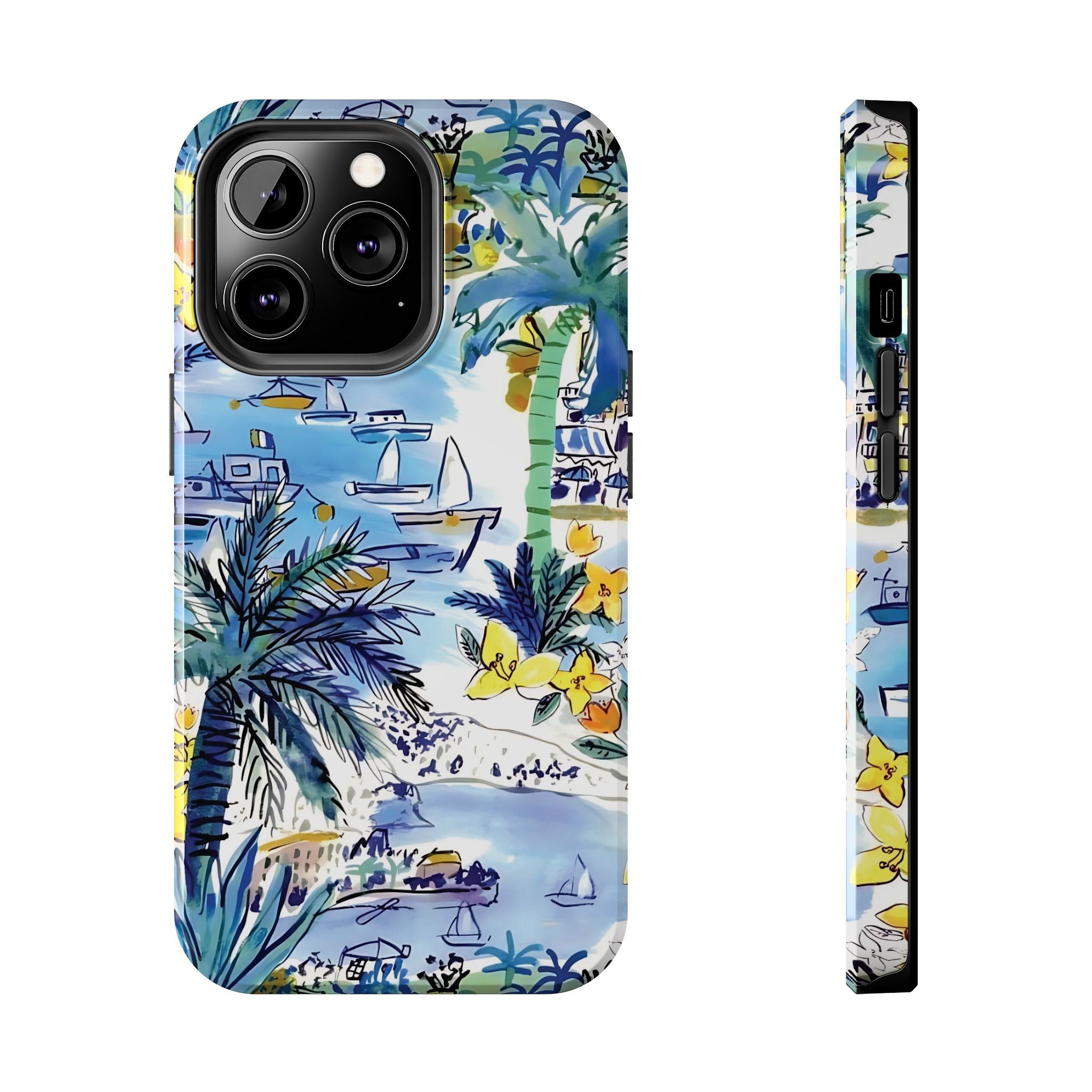 Island Life Watercolor iPhone Case