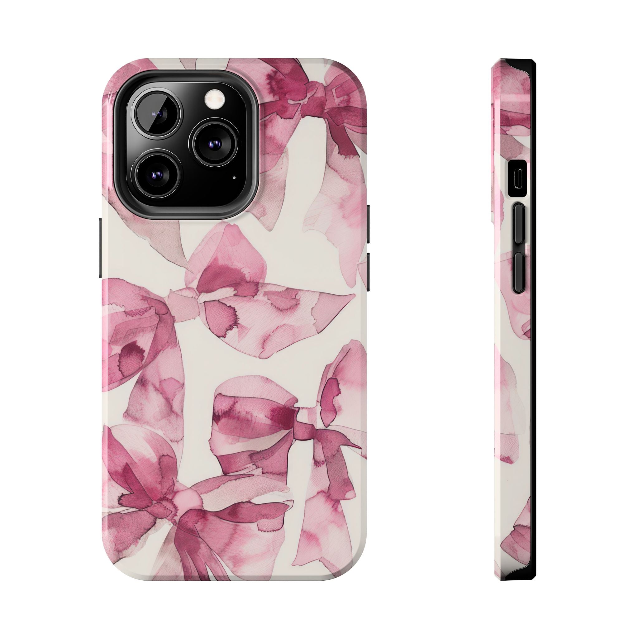 Funda para iPhone con lazos rosas | Whimsy