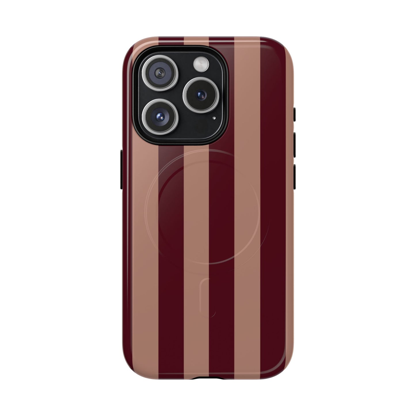 Tribeca | Burgundy Stripe MagSafe Case