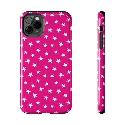 Starstruck | Hot Pink Starry iPhone Case