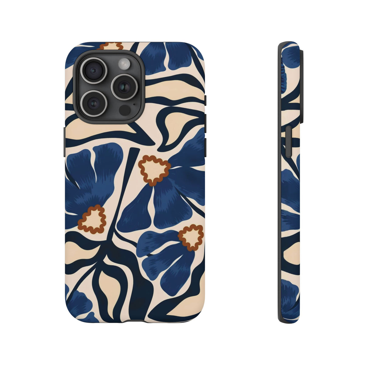 Blue Note | Painted Floral iPhone Case